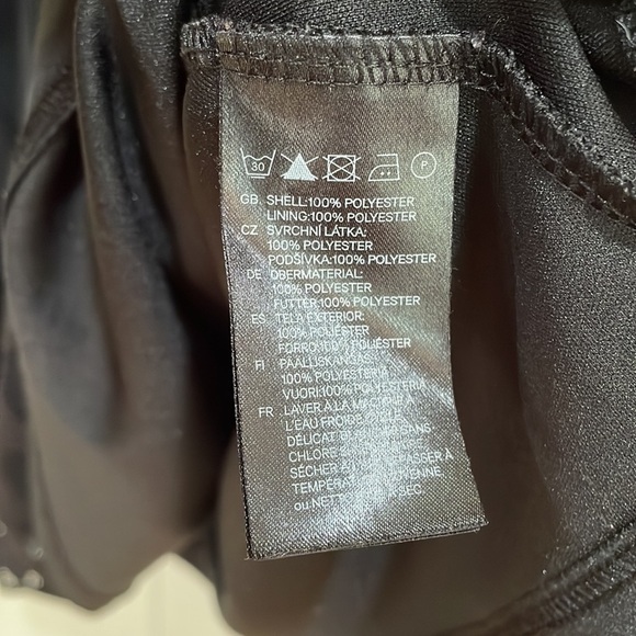 H&M || Women's Black Polka Dot Overlay Dress; Size Small - Picture 9 of 13